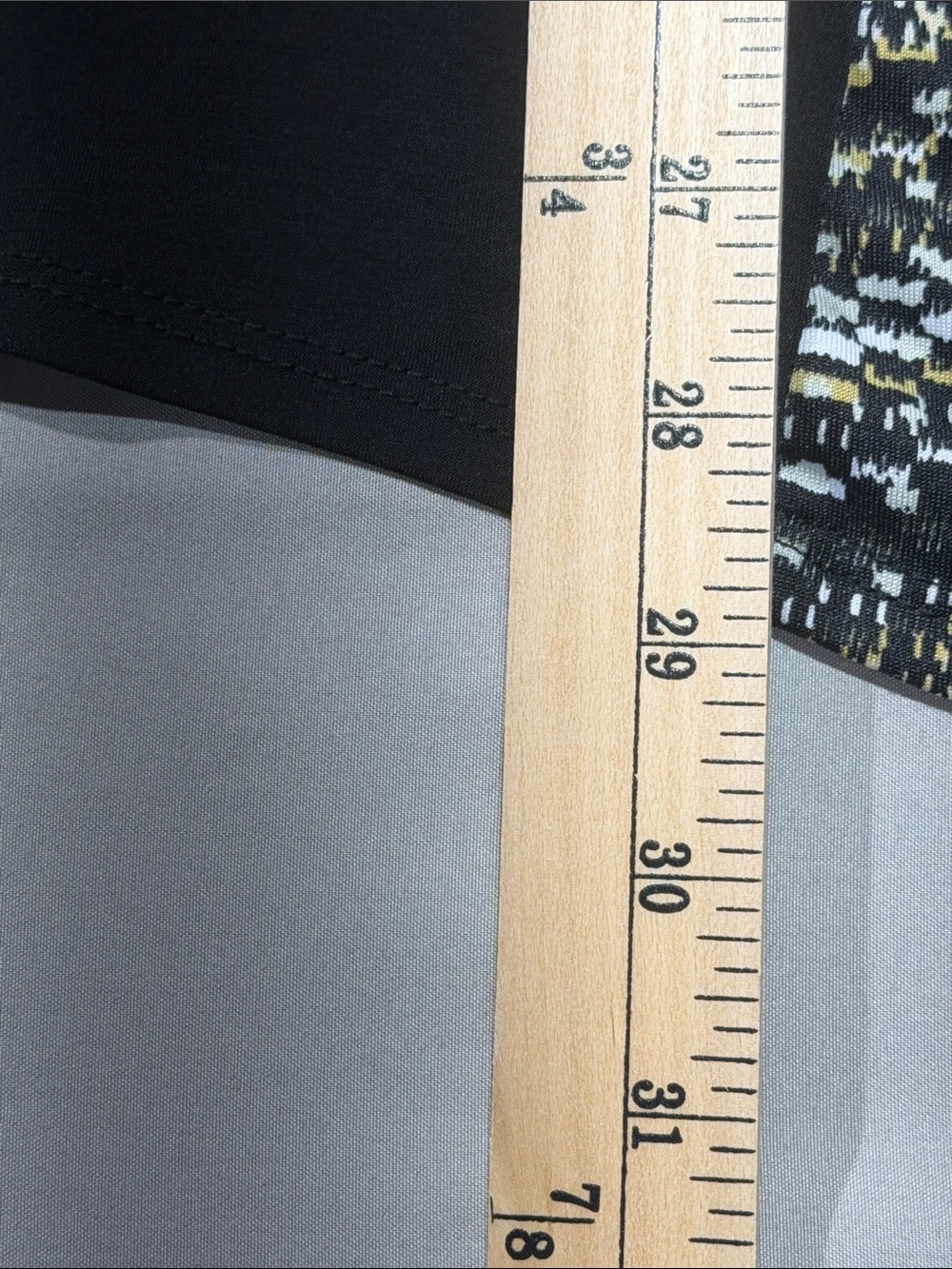Notations Black Multi-Patterned V-Neck Pullover - Picture 6 of 7
